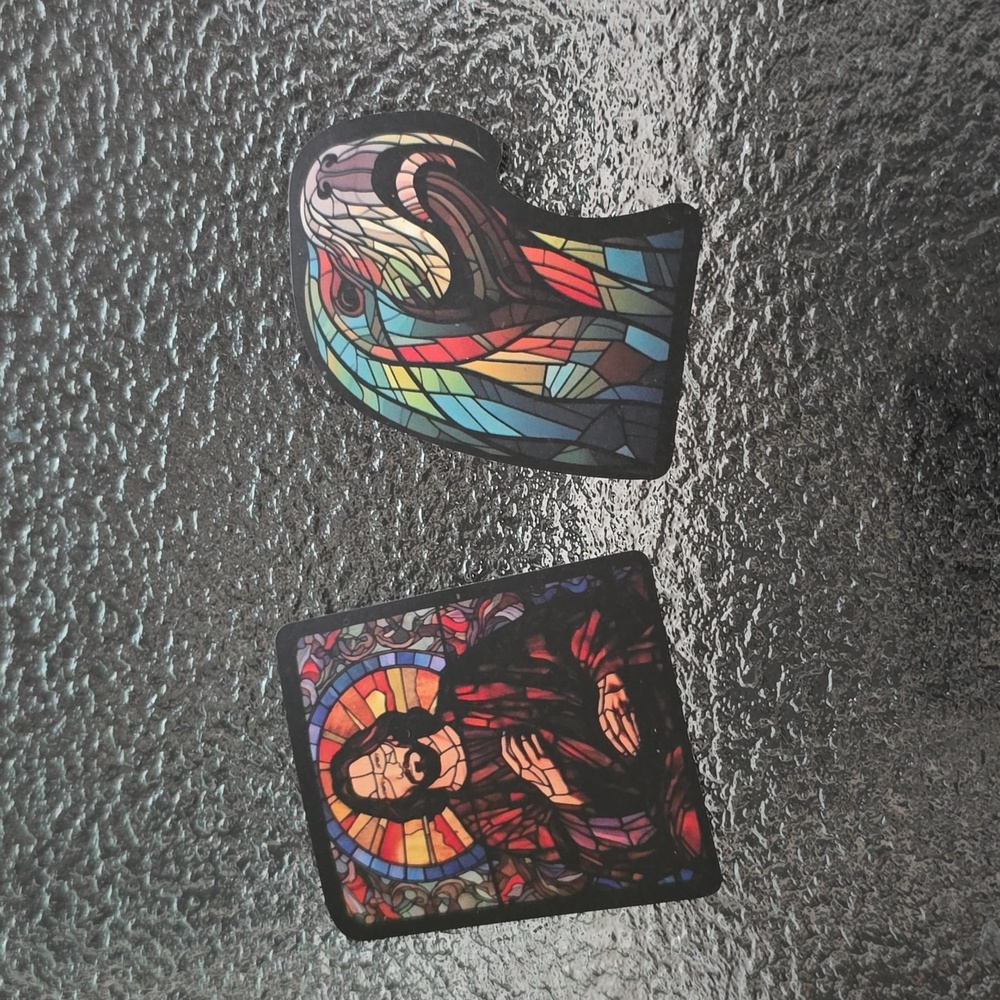 Stickers - Stained Glass Pack - Set of 2 - Bag #43 - NWOT